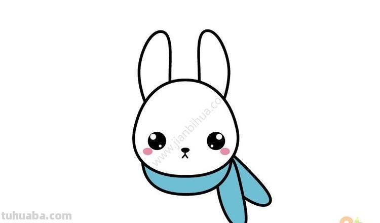 兔子围巾简笔画 兔子围巾简笔画图片