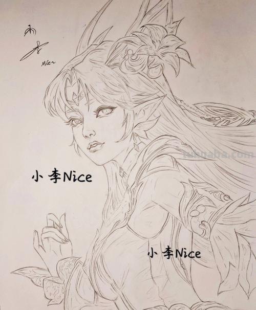 貂蝉怎么画 彩铅色 王者荣耀彩铅怎么上色?