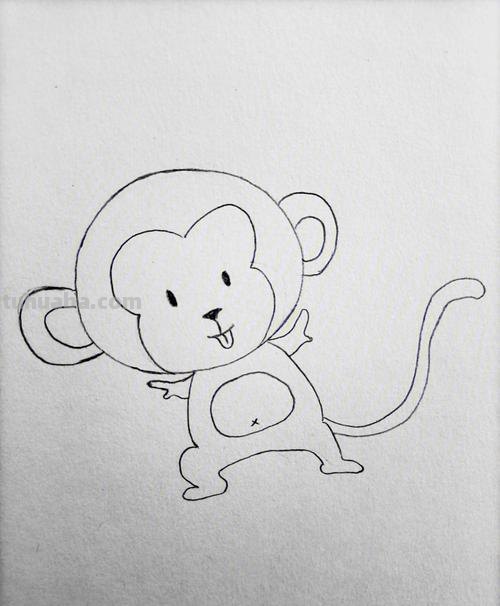 猴子简笔画教程 猴子简笔画教程视频