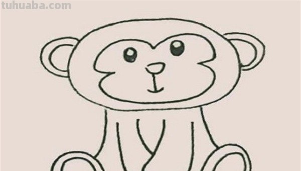 猴子简笔画教程