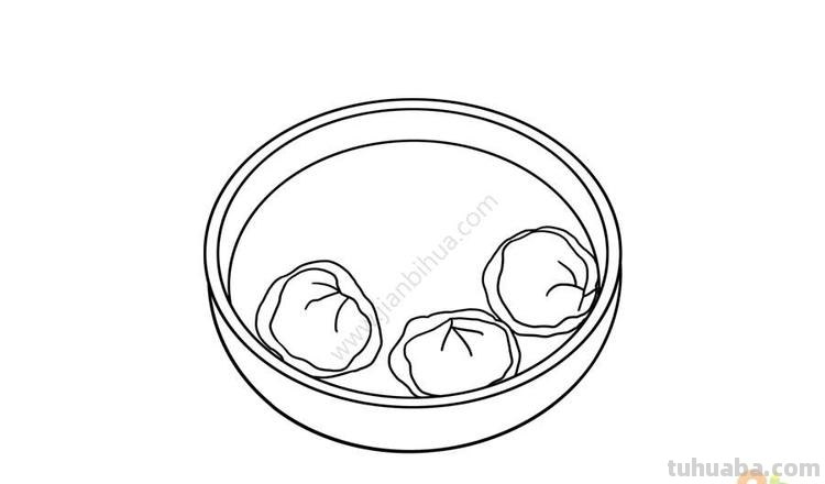 馄饨怎么画简笔画 馄饨怎么拼读？