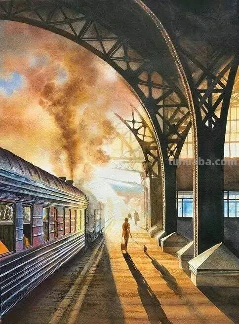 流光溢彩之美-俄罗斯画家Igor Dubovoi风景水彩画欣赏