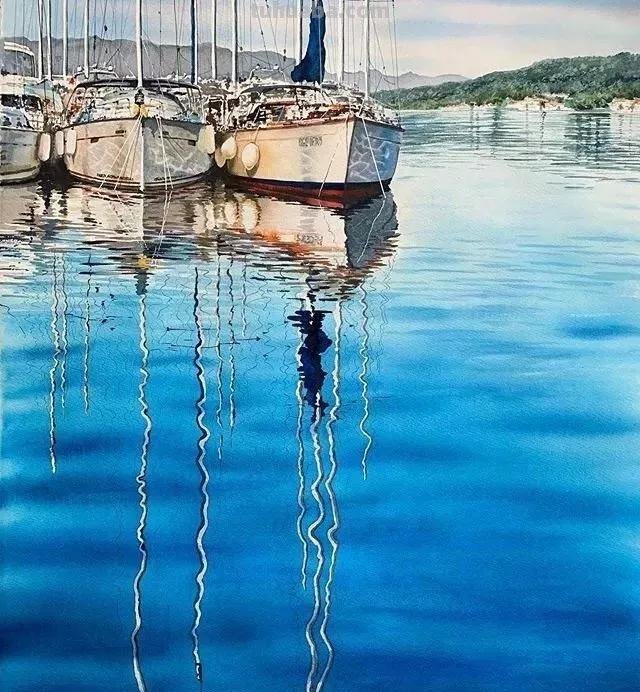 流光溢彩之美-俄罗斯画家Igor Dubovoi风景水彩画欣赏