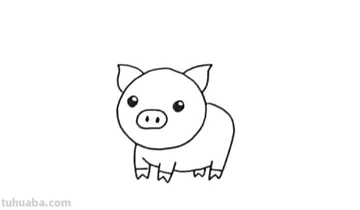 小猪简笔画怎么画 小猪简笔画怎么画的