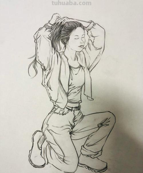 速写女生脸部 线性速写用线技巧？