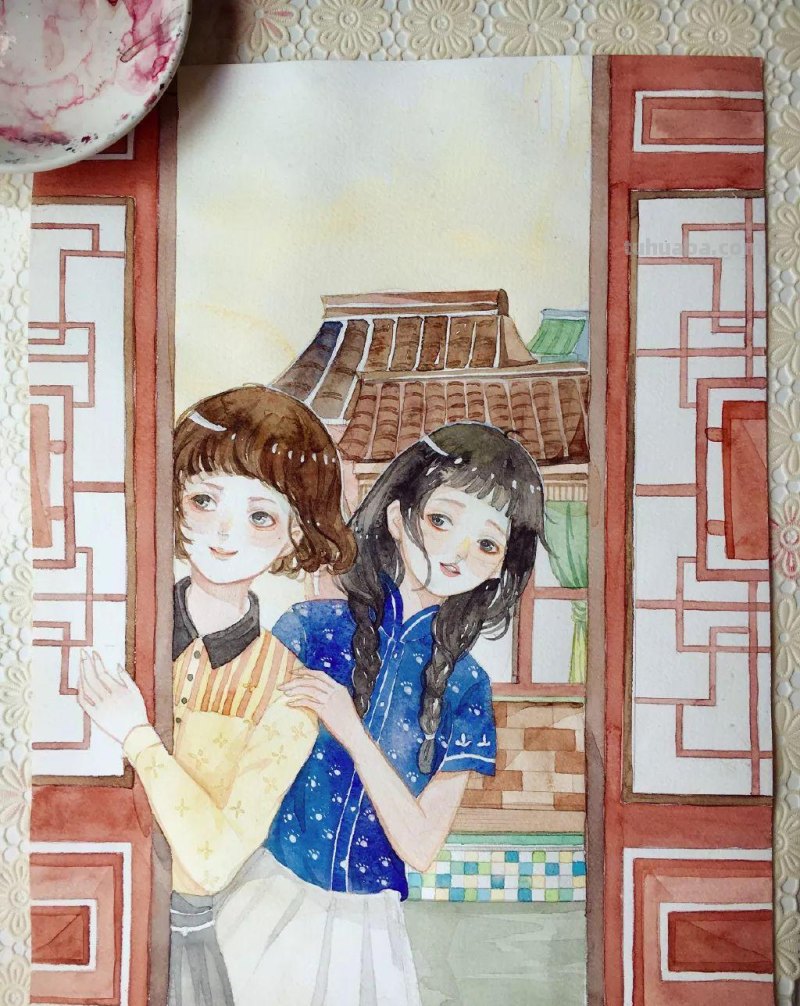 这组超有风格的水彩少女,不仅仅是小清新,还自带飘逸~ 这组超有风格的水彩少女,不仅仅是小清新,还自带飘逸~