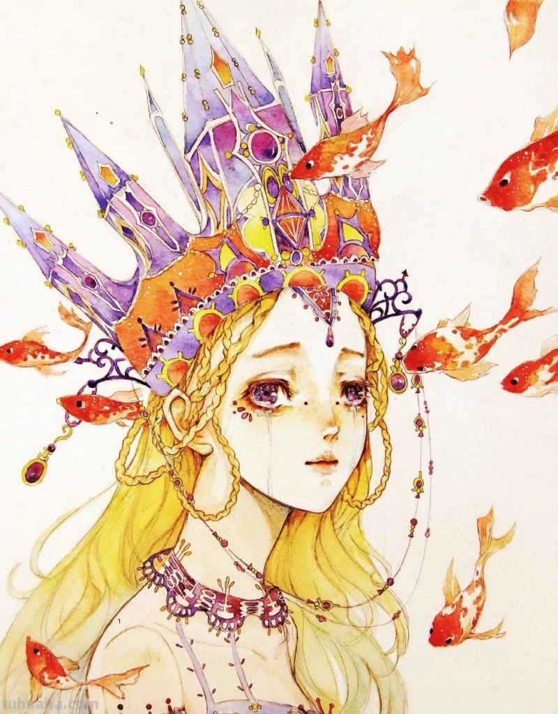 这组超有风格的水彩少女,不仅仅是小清新,还自带飘逸~ 这组超有风格的水彩少女,不仅仅是小清新,还自带飘逸~