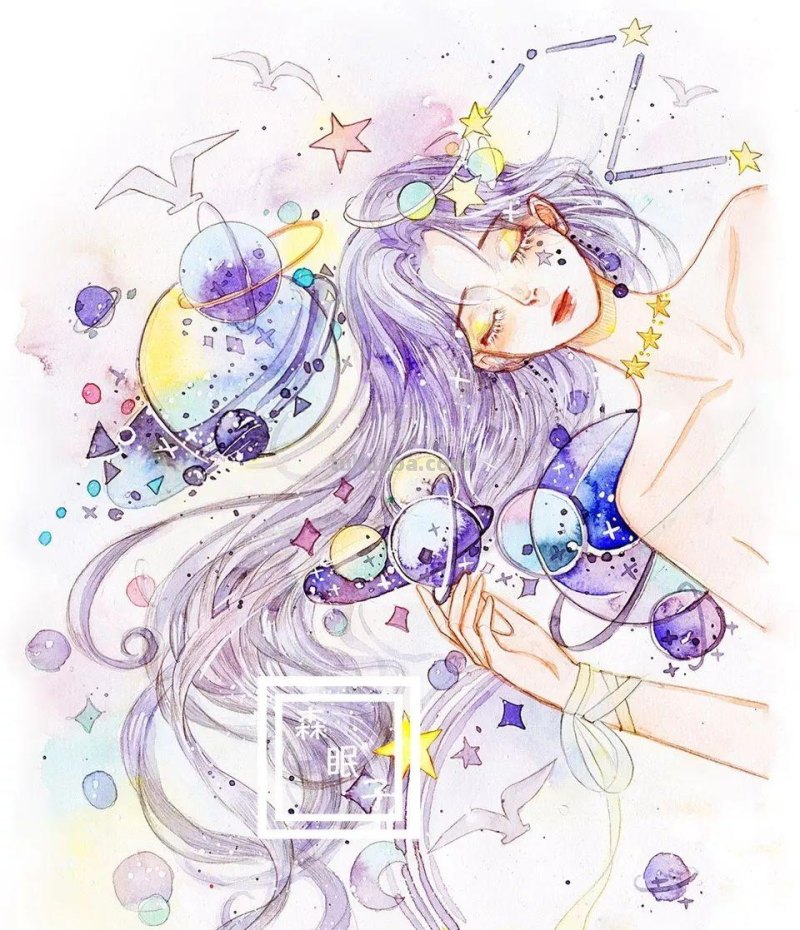 这组超有风格的水彩少女,不仅仅是小清新,还自带飘逸~ 这组超有风格的水彩少女,不仅仅是小清新,还自带飘逸~