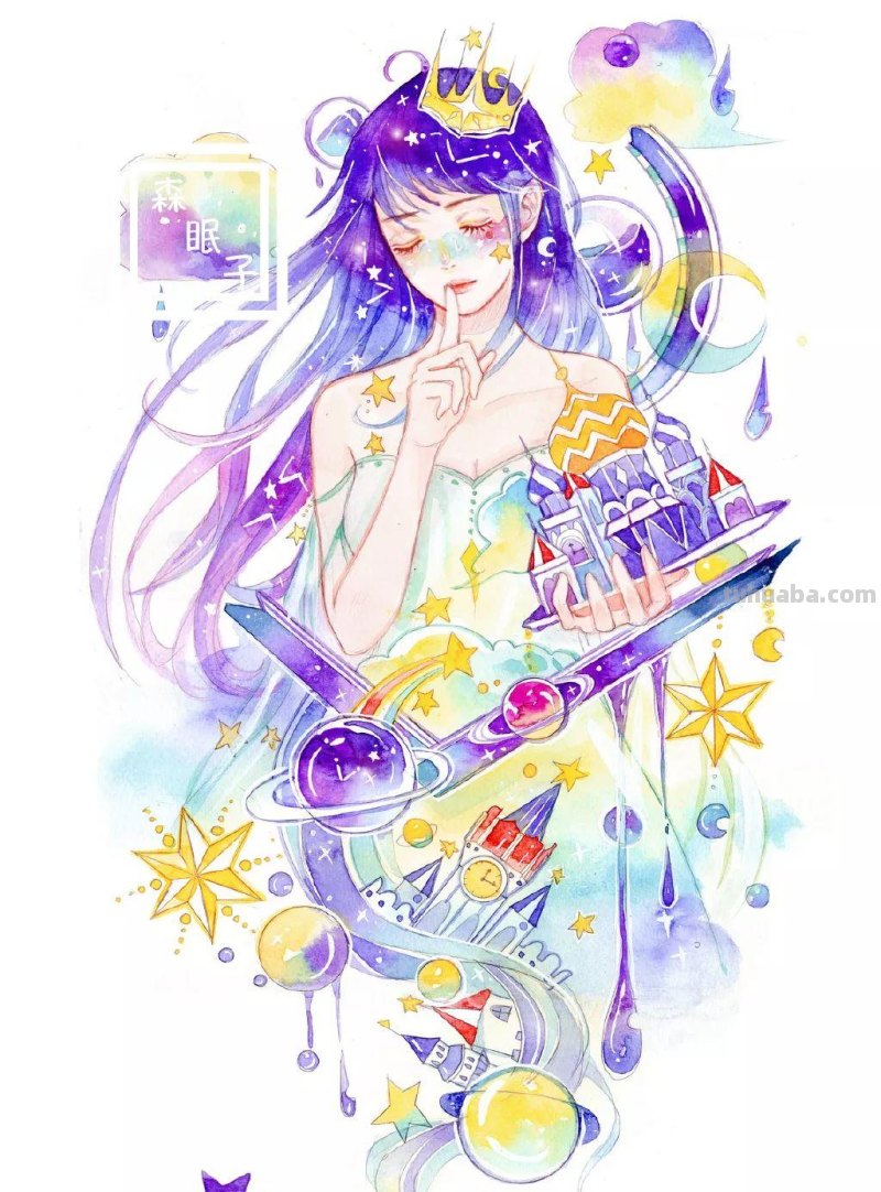 这组超有风格的水彩少女,不仅仅是小清新,还自带飘逸~ 这组超有风格的水彩少女,不仅仅是小清新,还自带飘逸~