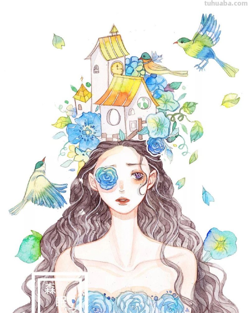 这组超有风格的水彩少女,不仅仅是小清新,还自带飘逸~ 这组超有风格的水彩少女,不仅仅是小清新,还自带飘逸~
