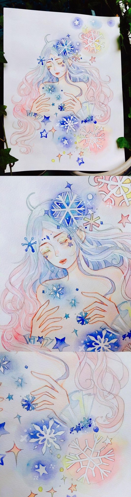 这组超有风格的水彩少女,不仅仅是小清新,还自带飘逸~ 这组超有风格的水彩少女,不仅仅是小清新,还自带飘逸~