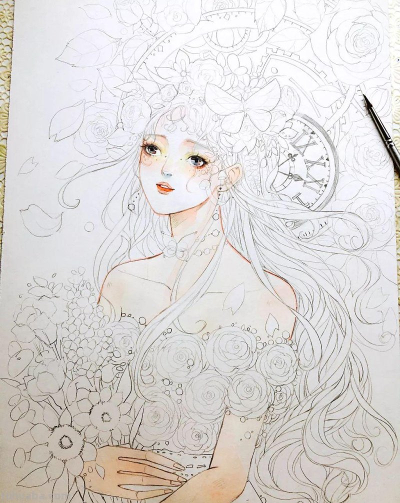 这组超有风格的水彩少女,不仅仅是小清新,还自带飘逸~ 这组超有风格的水彩少女,不仅仅是小清新,还自带飘逸~