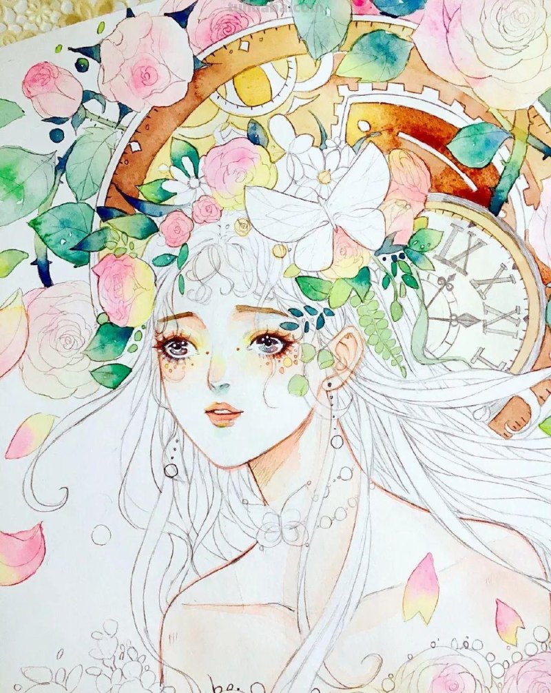 这组超有风格的水彩少女,不仅仅是小清新,还自带飘逸~ 这组超有风格的水彩少女,不仅仅是小清新,还自带飘逸~