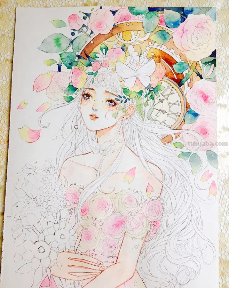 这组超有风格的水彩少女,不仅仅是小清新,还自带飘逸~ 这组超有风格的水彩少女,不仅仅是小清新,还自带飘逸~