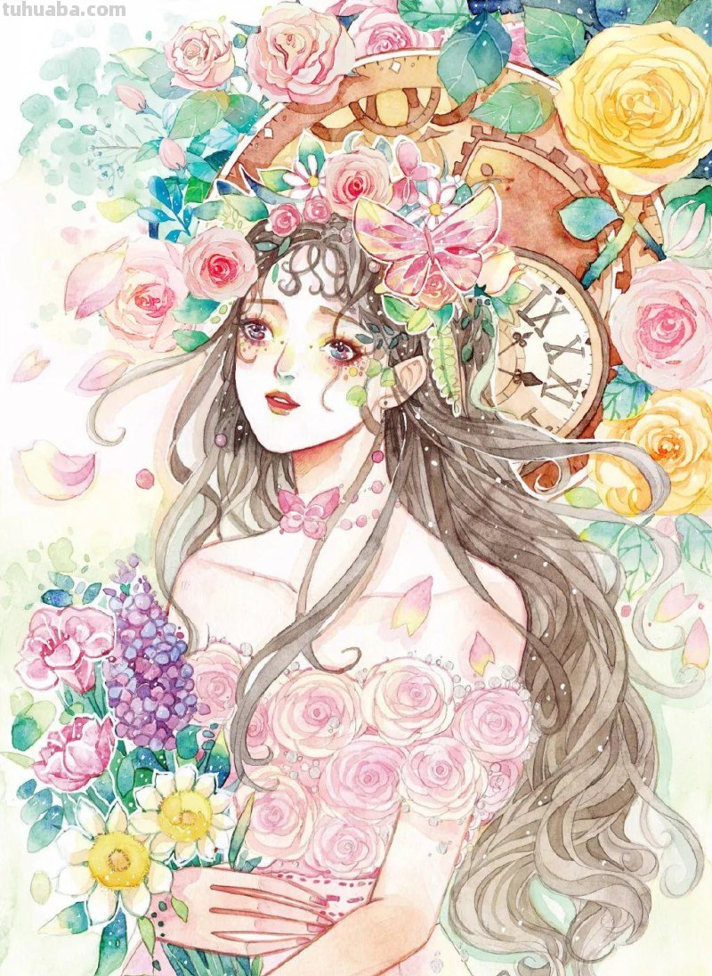 这组超有风格的水彩少女,不仅仅是小清新,还自带飘逸~ 这组超有风格的水彩少女,不仅仅是小清新,还自带飘逸~