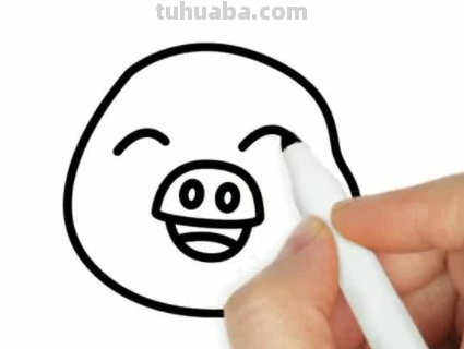 猪的简笔画怎么画又简单又可爱