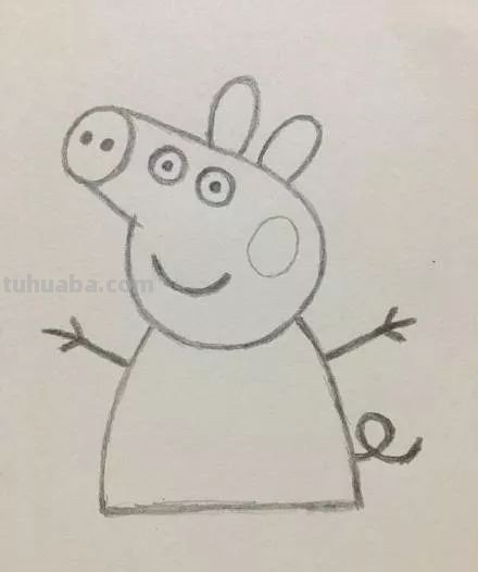 小猪简单画法