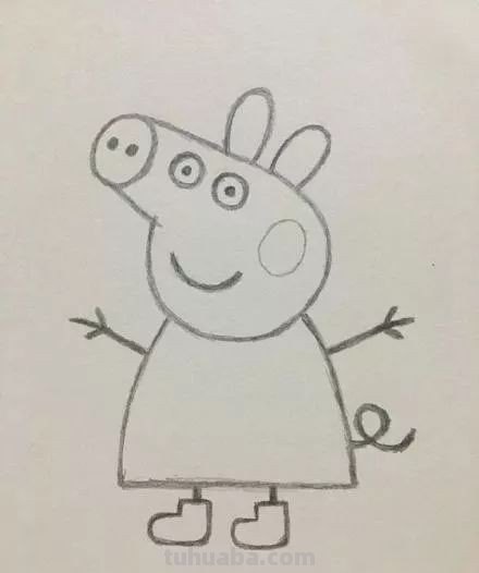 小猪简单画法