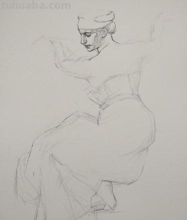 西方速写人体 女像速写是法国哪位画家的作品？