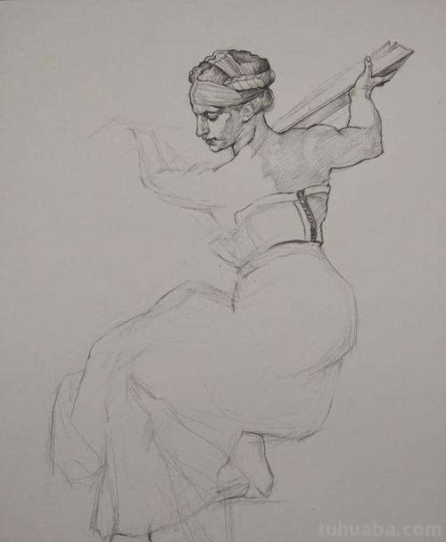 西方速写人体 女像速写是法国哪位画家的作品？