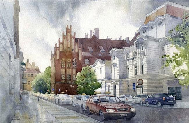 清丽自然的水彩建筑插画,阴影及光线运用另视觉聚焦,技法高超 清丽自然的水彩建筑插画,阴影及光线运用另视觉聚焦,技法高超