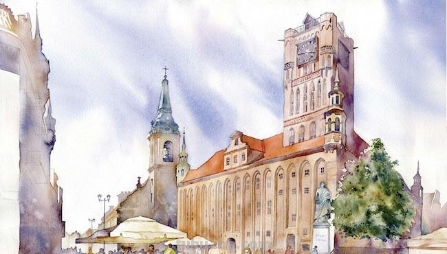 清丽自然的水彩建筑插画,阴影及光线运用另视觉聚焦,技法高超 清丽自然的水彩建筑插画,阴影及光线运用另视觉聚焦,技法高超