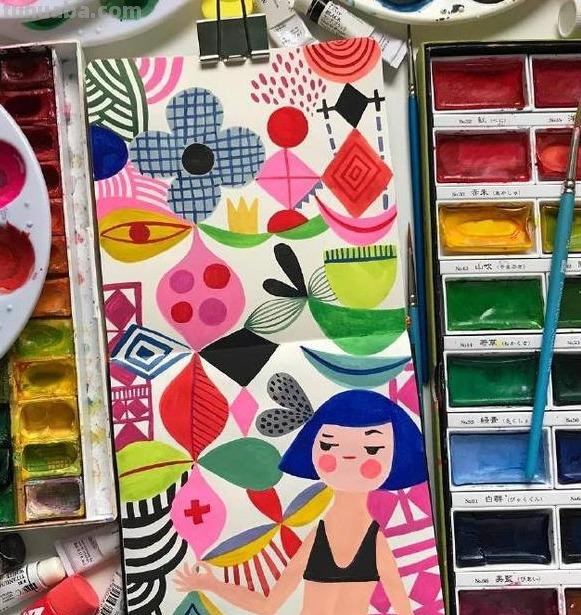 水彩插画｜看一眼就深深爱上了