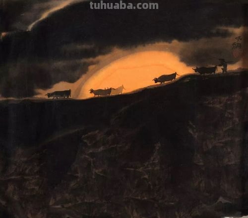 现代著名画家贾又福六十四幅经典绘画作品深邃幽静铿锵壮美赏析