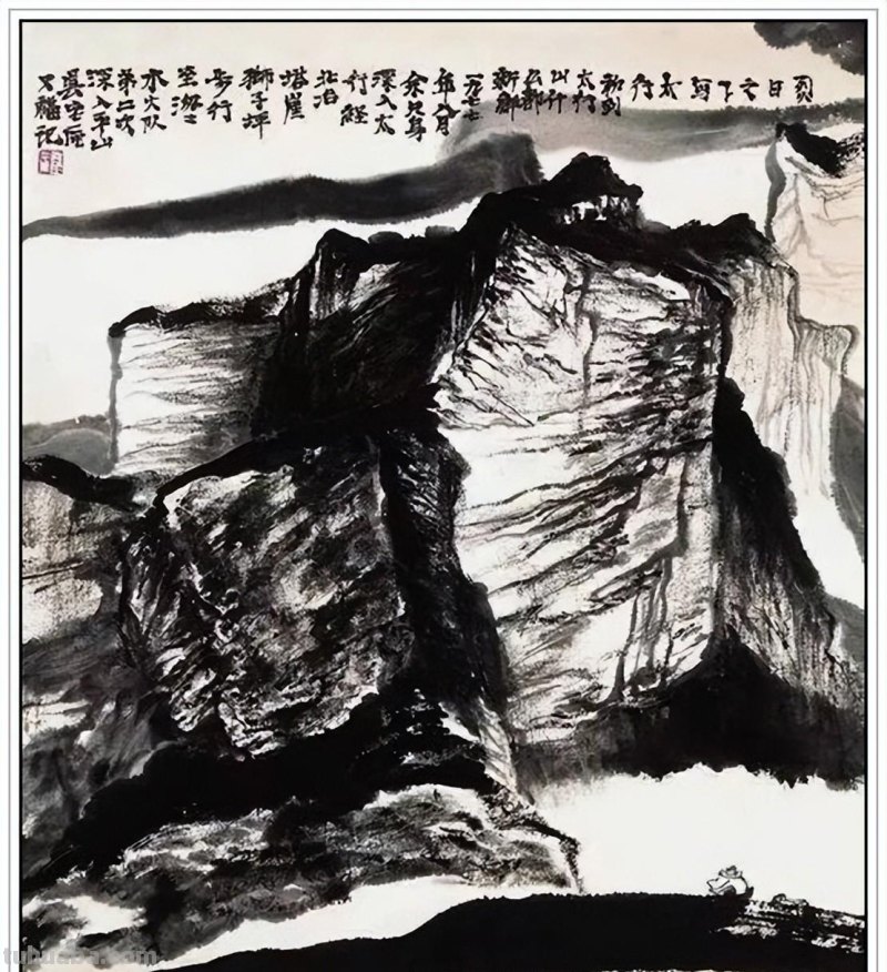 现代著名画家贾又福六十四幅经典绘画作品深邃幽静铿锵壮美赏析
