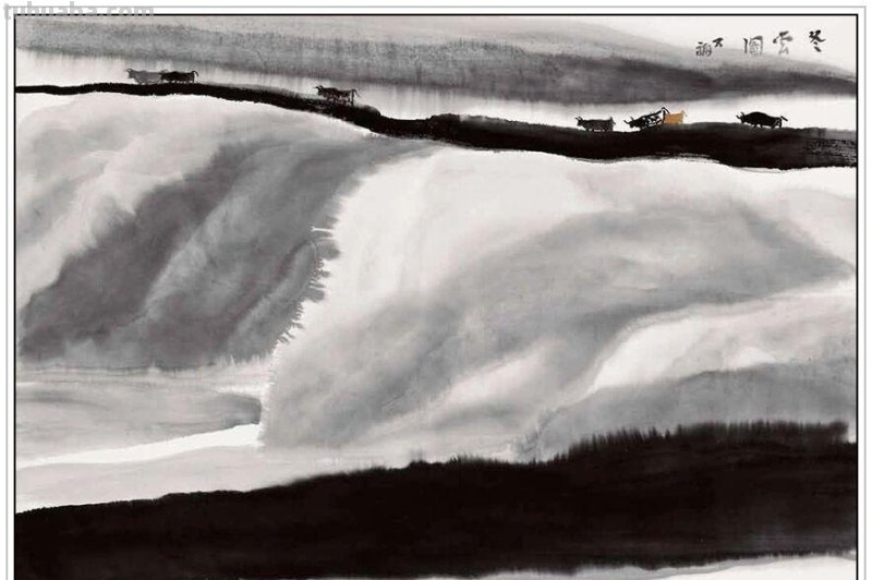 现代著名画家贾又福六十四幅经典绘画作品深邃幽静铿锵壮美赏析