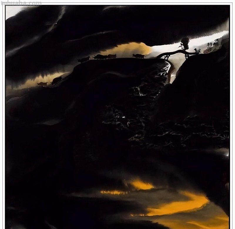 现代著名画家贾又福六十四幅经典绘画作品深邃幽静铿锵壮美赏析