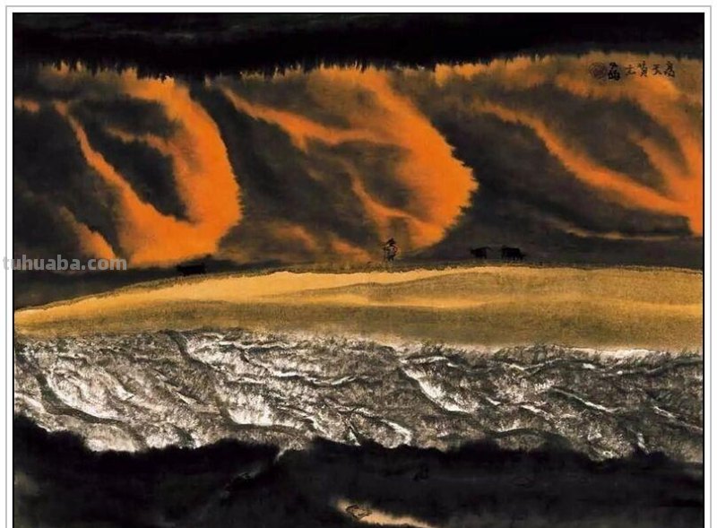 现代著名画家贾又福六十四幅经典绘画作品深邃幽静铿锵壮美赏析