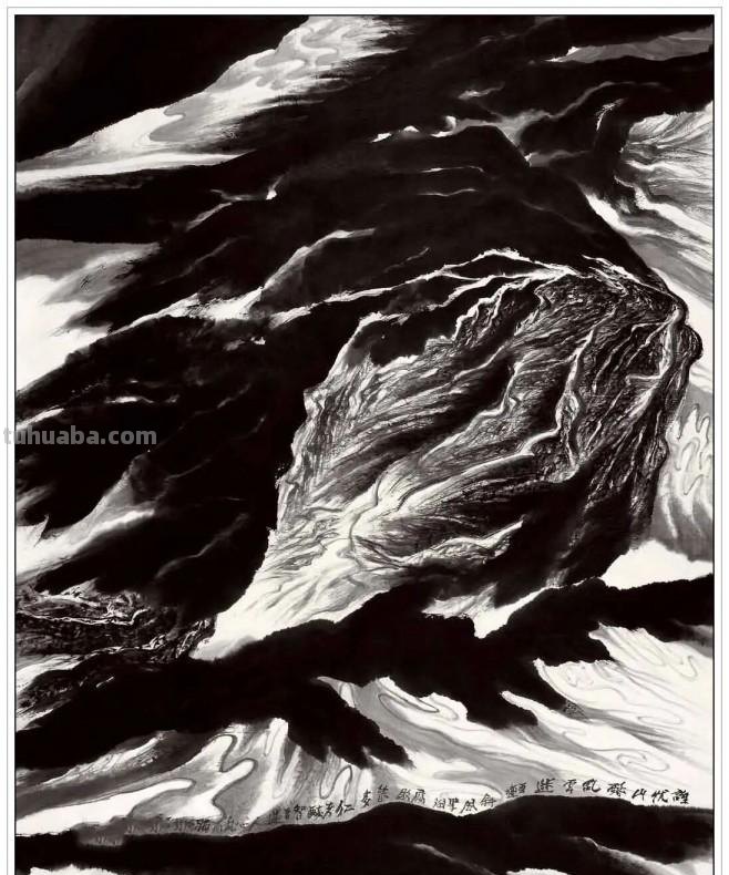 现代著名画家贾又福六十四幅经典绘画作品深邃幽静铿锵壮美赏析