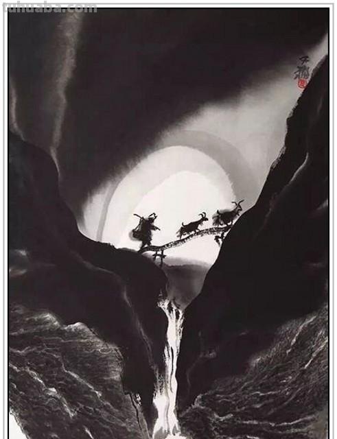 现代著名画家贾又福六十四幅经典绘画作品深邃幽静铿锵壮美赏析