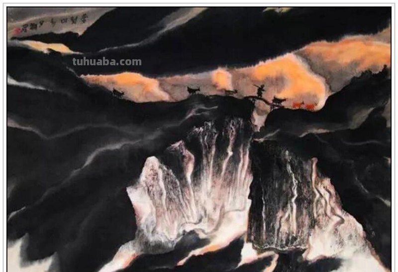 现代著名画家贾又福六十四幅经典绘画作品深邃幽静铿锵壮美赏析