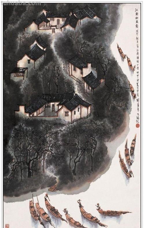 现代著名画家贾又福六十四幅经典绘画作品深邃幽静铿锵壮美赏析
