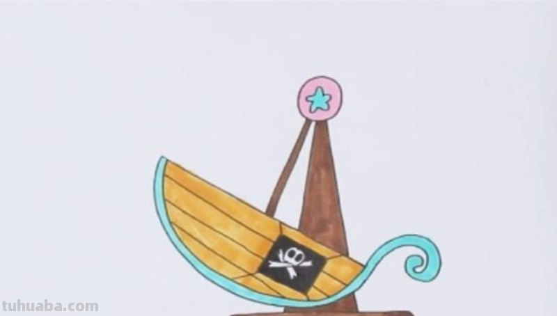 轮船简笔画怎么画 可爱轮船的画法？