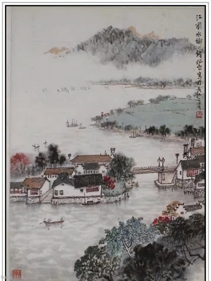 一代宗师当代著名画家钱松喦六十一幅传世经典绘画作品赏析