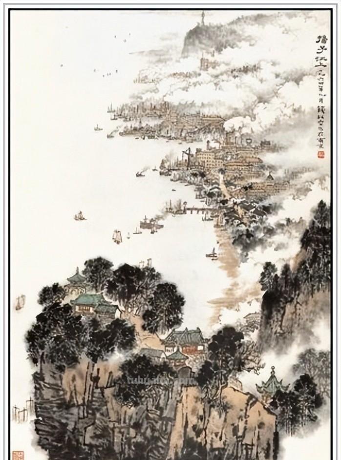 一代宗师当代著名画家钱松喦六十一幅传世经典绘画作品赏析