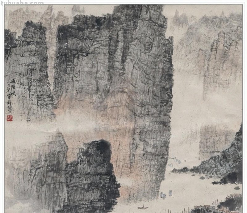 一代宗师当代著名画家钱松喦六十一幅传世经典绘画作品赏析