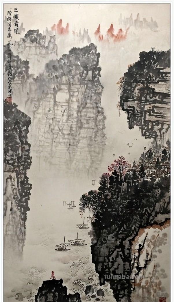 一代宗师当代著名画家钱松喦六十一幅传世经典绘画作品赏析