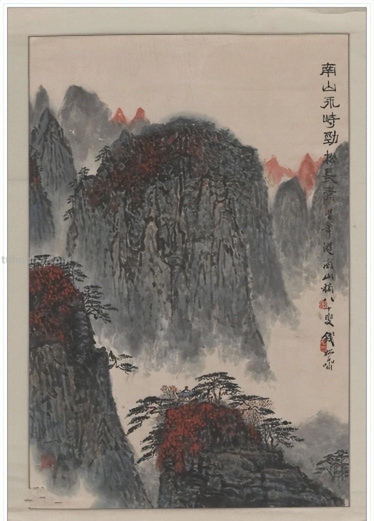 一代宗师当代著名画家钱松喦六十一幅传世经典绘画作品赏析