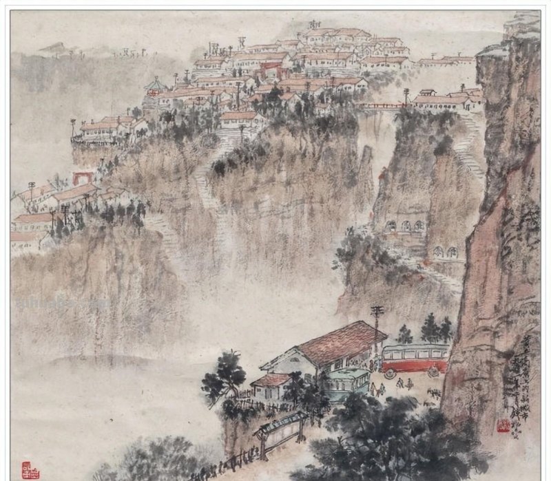 一代宗师当代著名画家钱松喦六十一幅传世经典绘画作品赏析