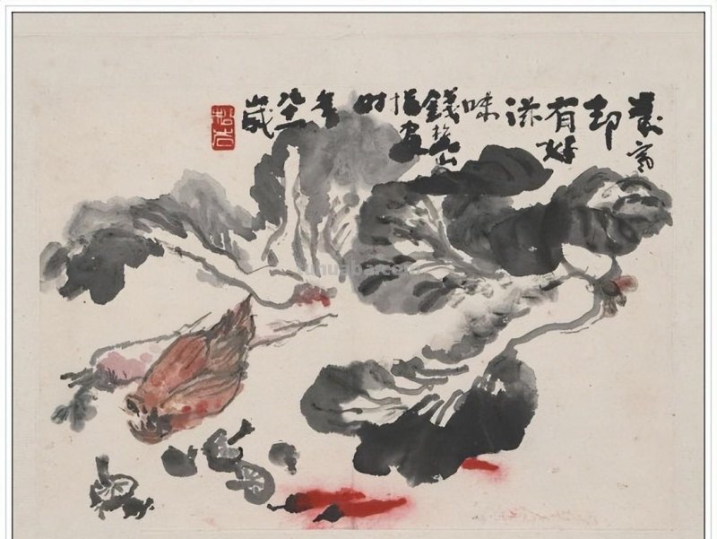 一代宗师当代著名画家钱松喦六十一幅传世经典绘画作品赏析