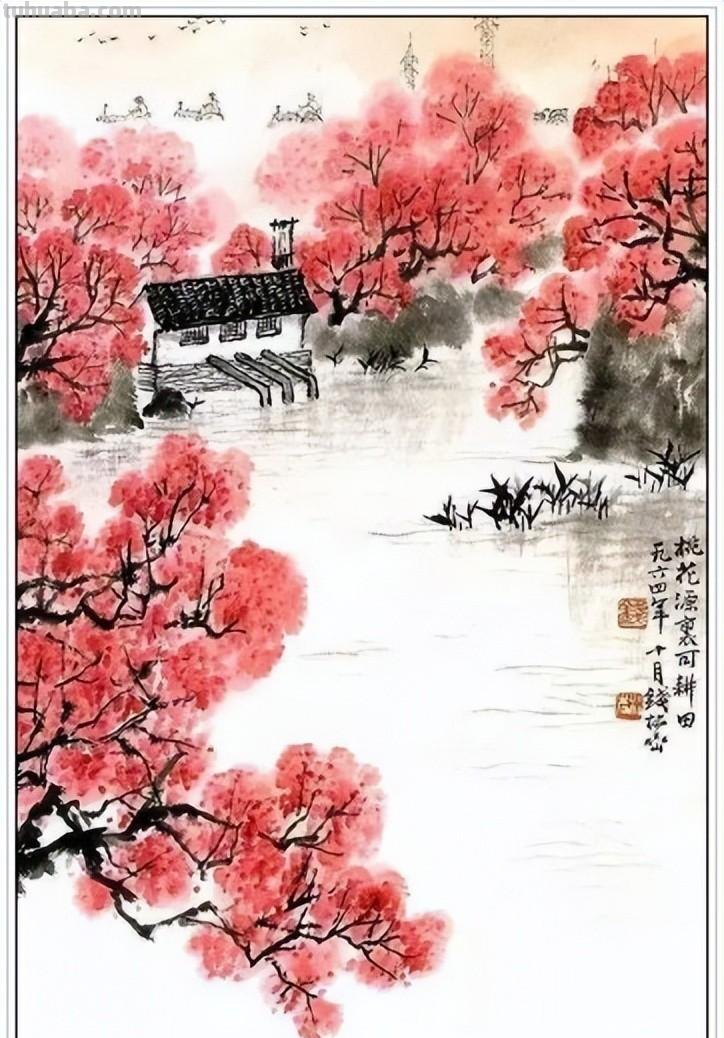 一代宗师当代著名画家钱松喦六十一幅传世经典绘画作品赏析