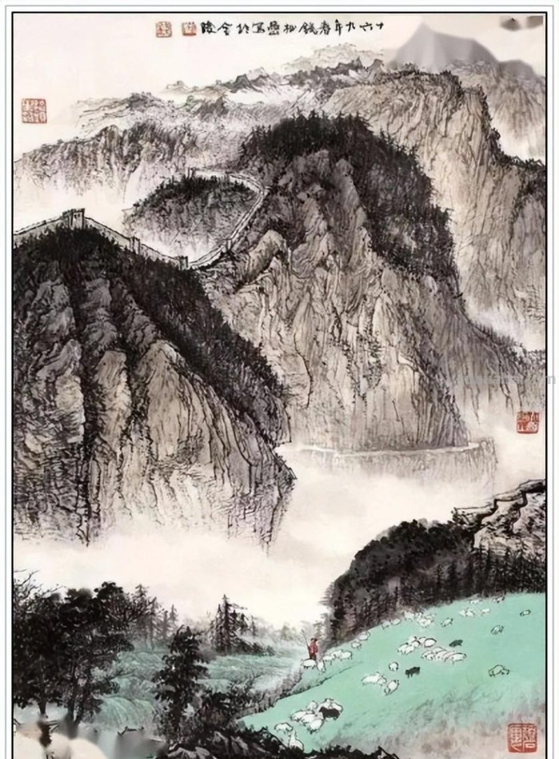 一代宗师当代著名画家钱松喦六十一幅传世经典绘画作品赏析
