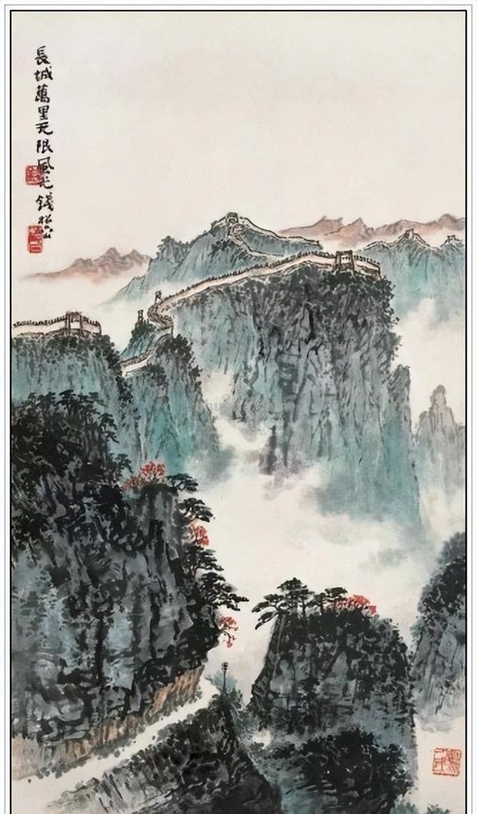 一代宗师当代著名画家钱松喦六十一幅传世经典绘画作品赏析