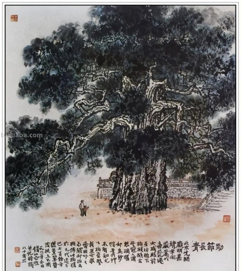 一代宗师当代著名画家钱松喦六十一幅传世经典绘画作品赏析