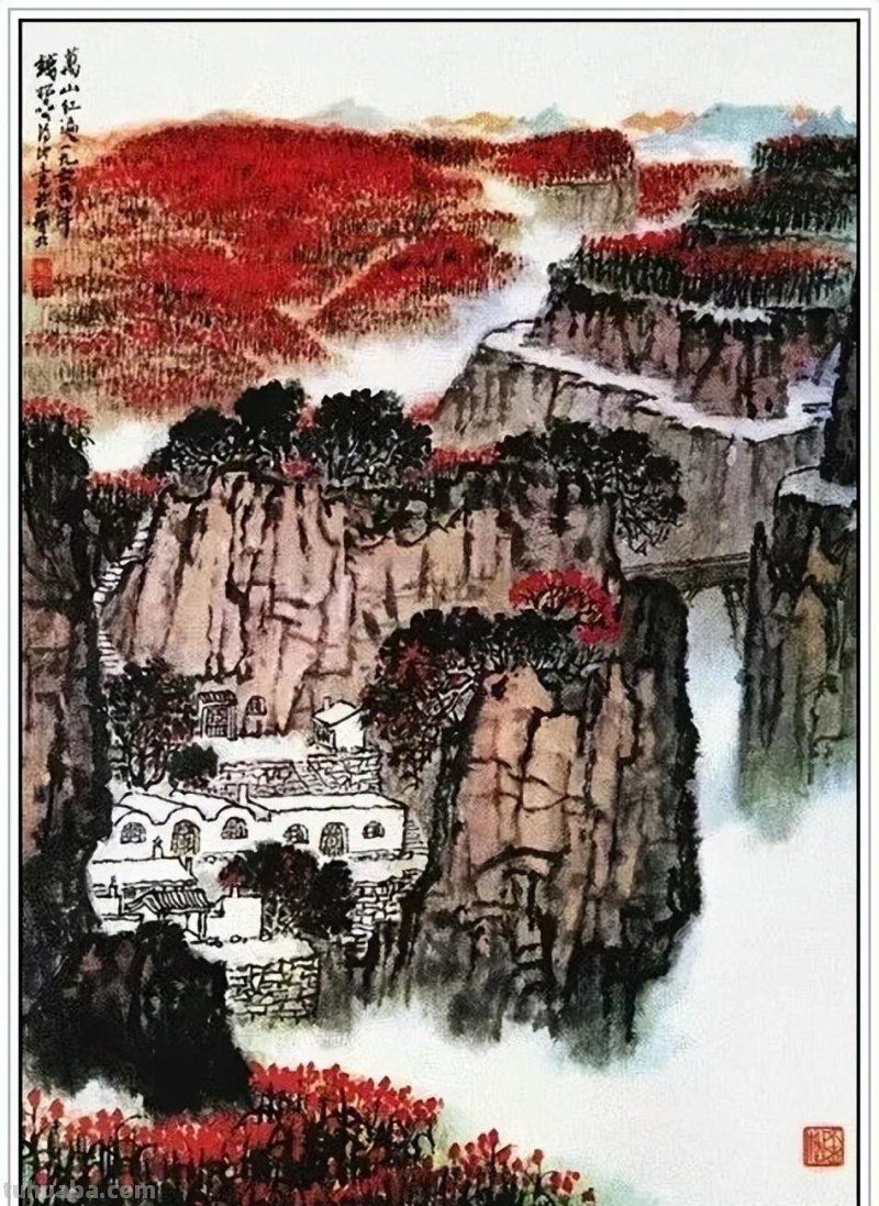 一代宗师当代著名画家钱松喦六十一幅传世经典绘画作品赏析