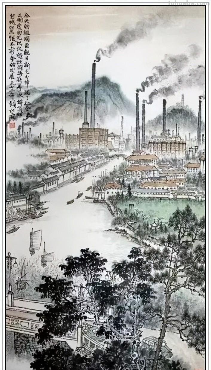 一代宗师当代著名画家钱松喦六十一幅传世经典绘画作品赏析
